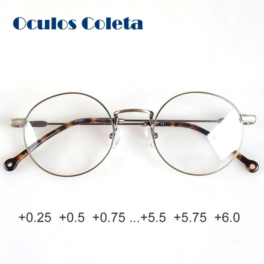 

Round retro computer reading glasses anti-reflective anti-radiation