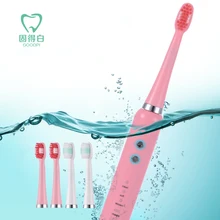 GOODPI индуктивное зарядное устройство умная звуковая электрическая зубная щетка для взрослых автоматическая зубная щетка Ультра звуковая отбеливающая зубная щетка для ленивых зубов