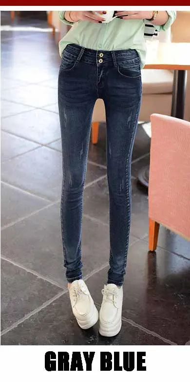 Джинсы женские летние узкие брюки весенние джинсы женские Стретч прямые модные с высокой талией женские джинсы из денима брюки - Цвет: black gray  spring