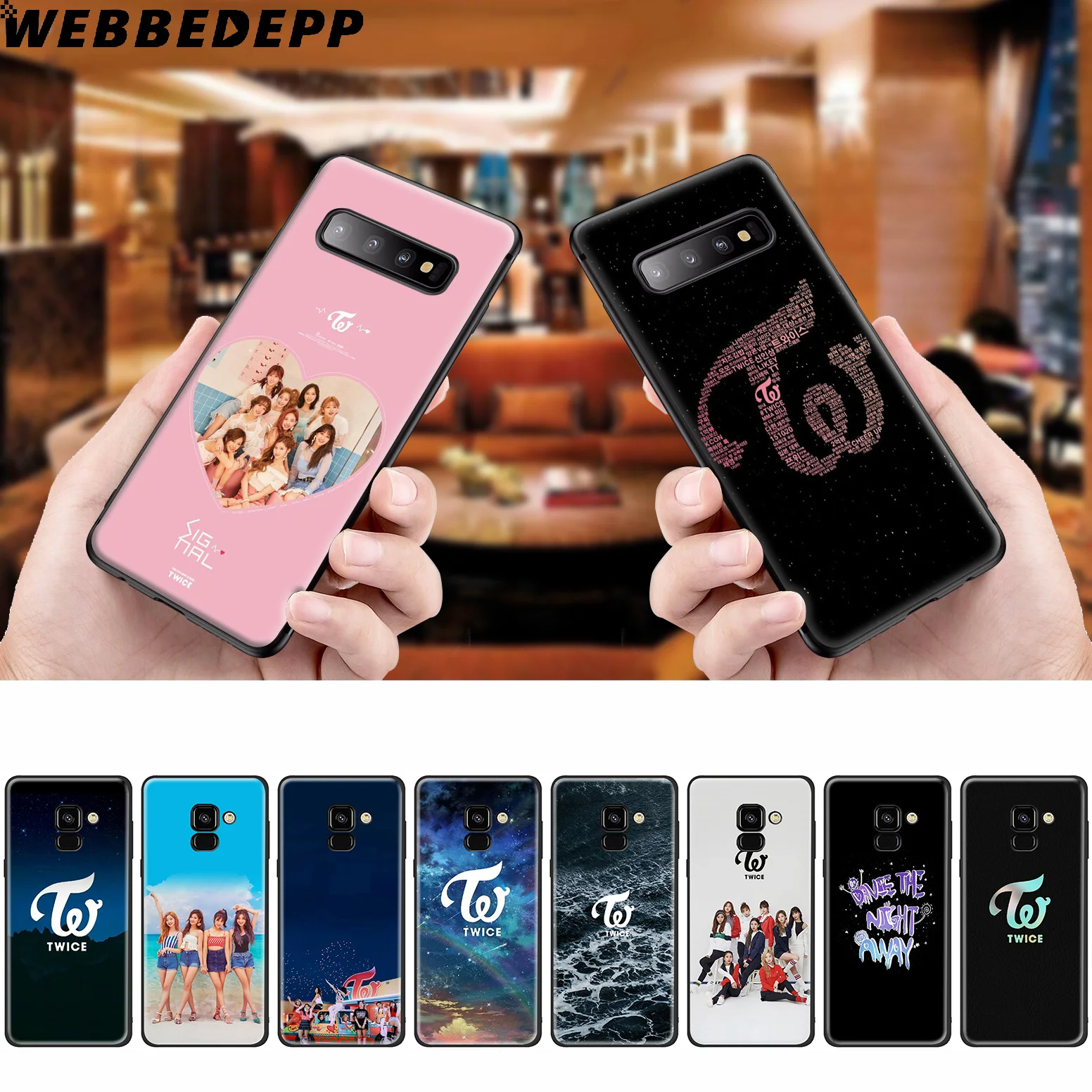 

WEBBEDEPP Twice Band K Pop Silicone Case for Samsung Galaxy A3 A5 A6 A7 A8 A9 A10 A20 A30 A40 A50 A70 M10 M20 M30