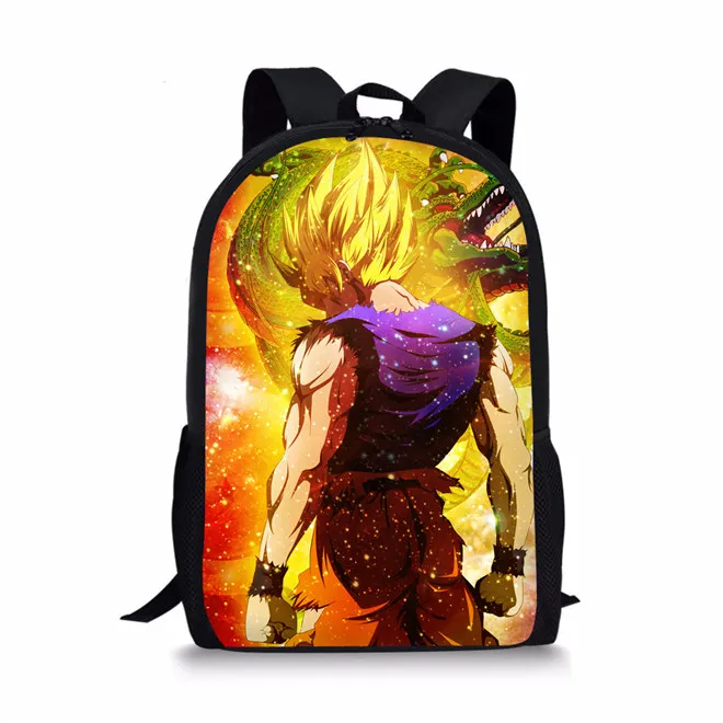 Thikin/комплект из 3 предметов; школьные сумки с драконом и шариком; школьные рюкзаки Goku Vegeta; рюкзак для мальчиков; Детские сумки с героями мультфильмов; Детские рюкзаки - Цвет: H682C
