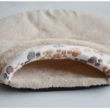 Горячий стиль коралловый флис Товары для домашних животных ультра толстый Ультра мягкий водонепроницаемый маленький кот спальный мешок для животных Гнездо Кошка Собака домик для кошки коврик