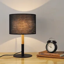 Винтаж Лофт черно-белая настольная лампа ткань настенный светильник E27 AC 110 V/220 V для Гостиная Спальня кабинет прикроватный Декор для дома