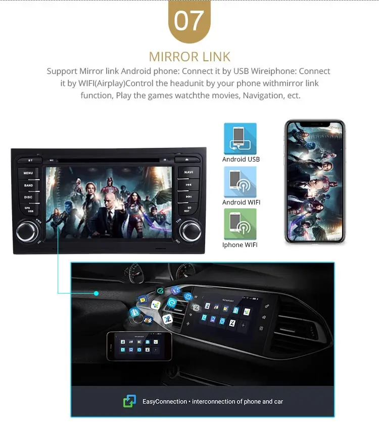 Best LJDA 2 Din Android 9.0 Car Radio For Audi A4 S4 RS4 2GB RAM Car Multimedia Headunit Stereo Auto Audio GPS DVD VIDEO IPS Screen 9