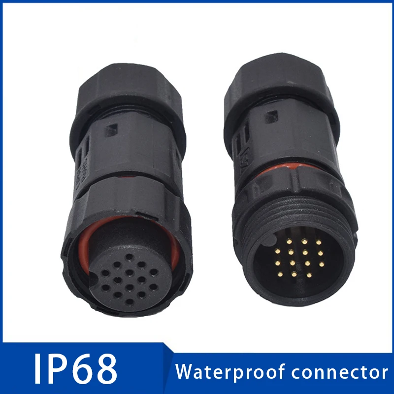 

Cable Waterproof Connector 2/3/4/5/6 pin Male Female Plug Socket Sealed Retardant Electrical 8-10.5mm Wire Connectors for Cars L