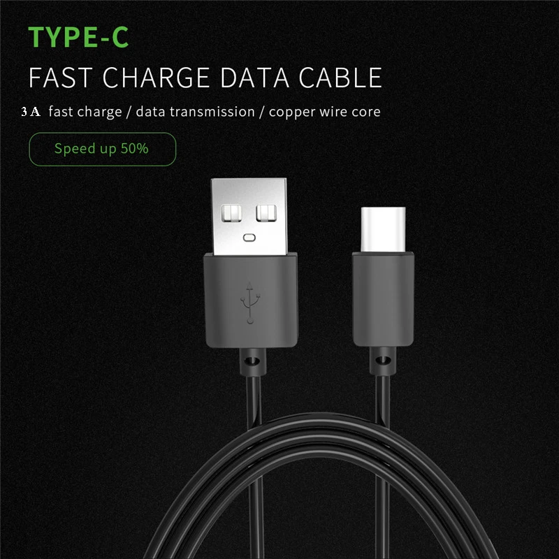 Usb type-C кабель 3A Быстрый type-C зарядный кабель USB-C кабель для передачи данных для samsung Xiaomi Letv huawei sony LG