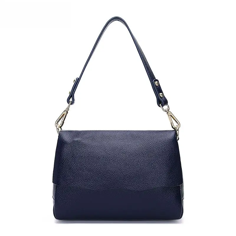 

LOEIL Spring and summer new fashion first layer leather flip bag shoulder portable Messenger bag wild leather handbag