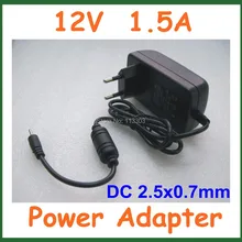Универсальный AC 100-240 В к DC 12 В 1.5a 2.5*0.7 мм/2.5 мм Зарядное устройство ЕС США Plug Питание адаптер Высокое качество