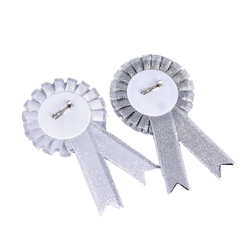 1Pcs Kawaii Black Groom White Bride To Be Badge Rosette Stag Wedding Bridal Photo Props Hen Night Party DIY Wedding Decorations