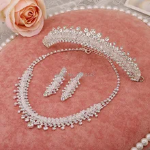Новые ювелирные изделия ожерелье невесты свадебные ювелирные изделия из трех частей Свадебные аксессуары жемчужные ювелирные изделия