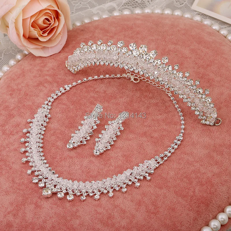 

2015 new jewelry necklace bride wedding jewelry three-piece wedding accessories wholesale pearl jewelry