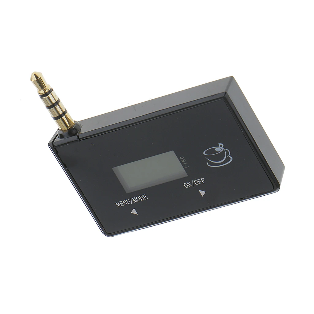 

Protable LCD Display Car MP3 Player 3.5mm Jack Audio Plug FM Adapter Modulator Adapter for Cellphone