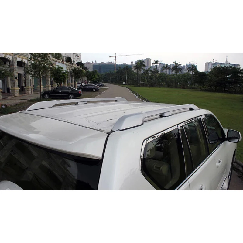

For Toyota Land Cruisr Prado FJ150 Silver Color Roof Rails Rack Luggage Carrier Bars 2010 2011 2012 2013-2015 2016 2017 2018