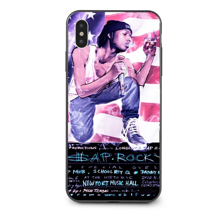 ASAP Rocky Cool Rapper Черный Силиконовый ТПУ чехол для телефона чехол для iPhone 5 5S SE 6 6splus 7 7Plus 8 8 Plus X XS MAX XR 5,8 6,1 6,5 - Цвет: TPU