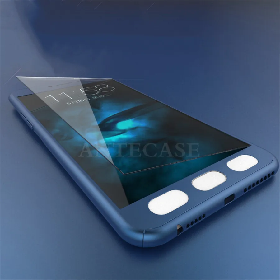 Модный 360 Полный корпус чехол для Samsung Galaxy S7 S6 S5 Чехол Note 5 4 3 J3 J5 J4 J6 A6 A5 с закаленным
