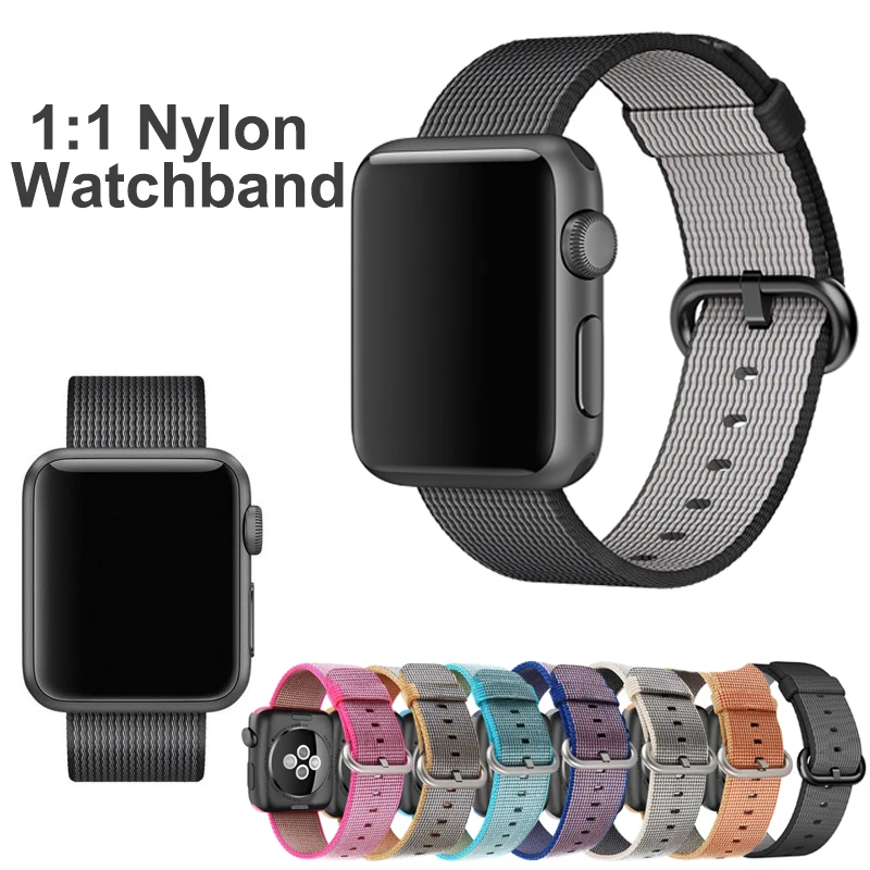 2016 For Apple Watch Bands 42mm 11 Original Woven Nylon iwatch Strap