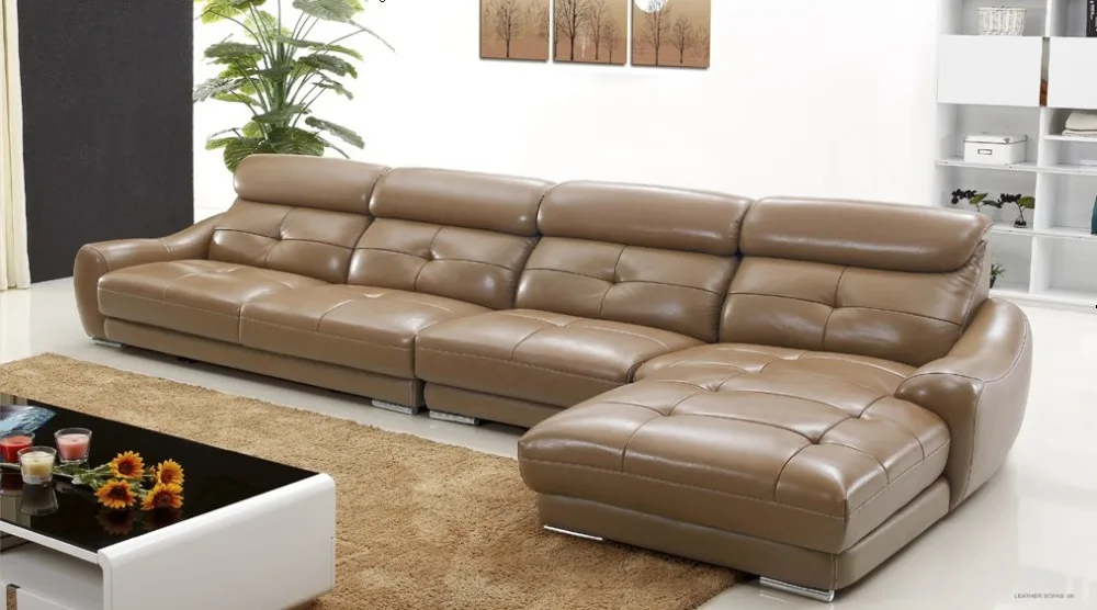 Online kaufen groÃhandel braun leder wohnzimmer möbel aus ...