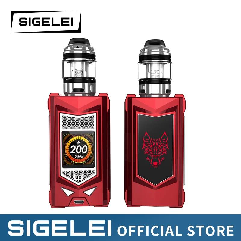 Новейший набор электронных сигарет sigelei SNOWWOLF улучшенная версия вейпа Mfeng UX 200 super
