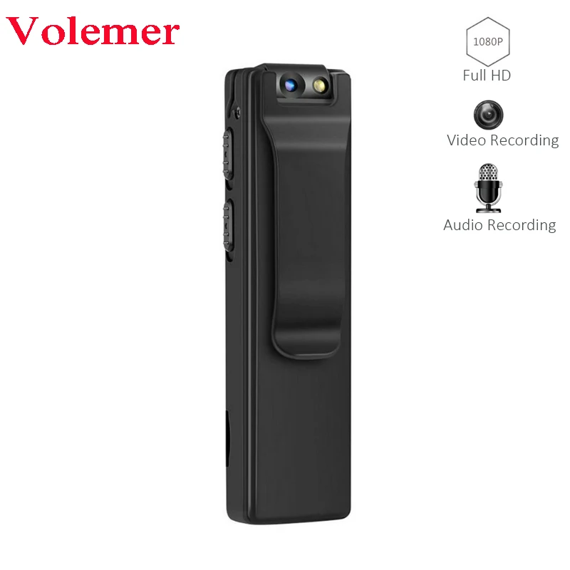 

Volemer A3 Mini Digital Camera HD Flashlight Micro Cam Magnetic Body Camera Motion Detection Snapshot Loop Recording Camcorder
