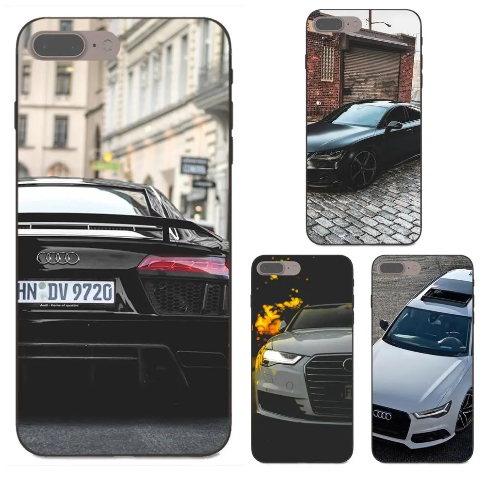 

Soft TPU Stylish Case For Samsung Galaxy I9080 Note 4 8 9 S3 S4 S5 S6 S7 S8 S9 S10 Edge Plus Lite G313 Hot Audi Logo Super Car
