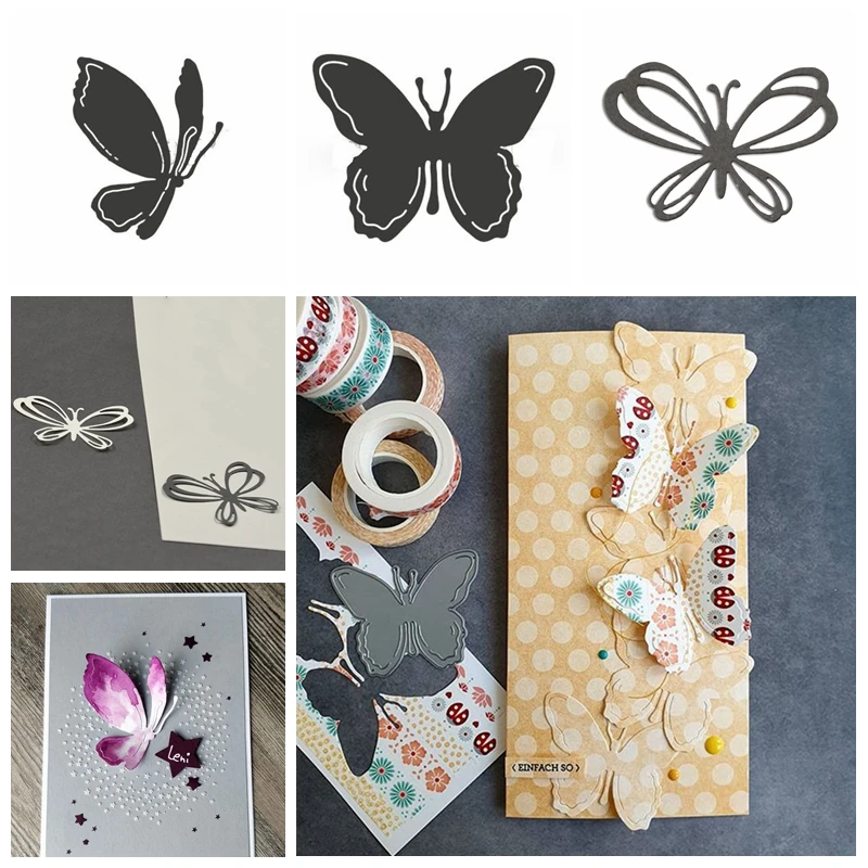 

Beauty Butterfly Metal Cutting Dies Stencils For DIY Scrapbooking Photo Album Decorative Embossing Paper Cards Craft Die Cuts