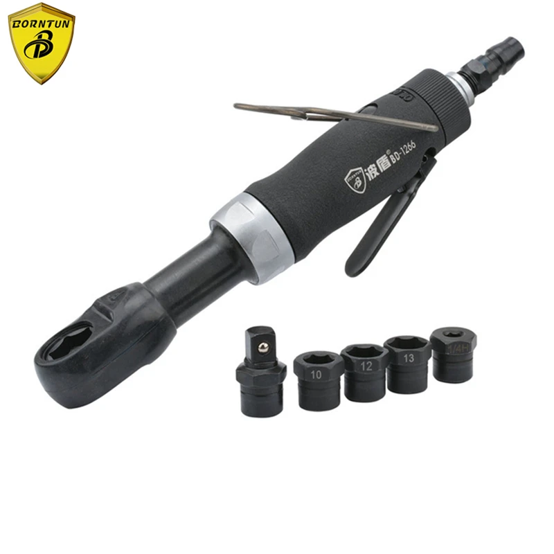 

Borntun 4-in-1 Multifunctional Pneumatic Air Ratchet Wrench Socket Work Setting Pneumatic Kit for Car Repairing Maintenance Tool