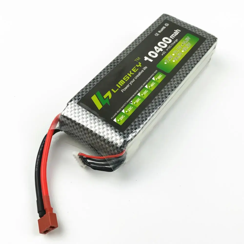 Limskey 4S RC LiPo батарея 14,8 V 10400mAh 35C до 50C 4S для БПЛА мультироторный Квадрокоптер самолет лодка автомобиль 10000mah 14,8 v батарея