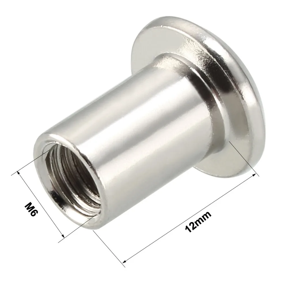 Uxcell Горячие 30 шт./лот M6x12mm мебельные фитинги заклепки Phillips Шестигранная головка