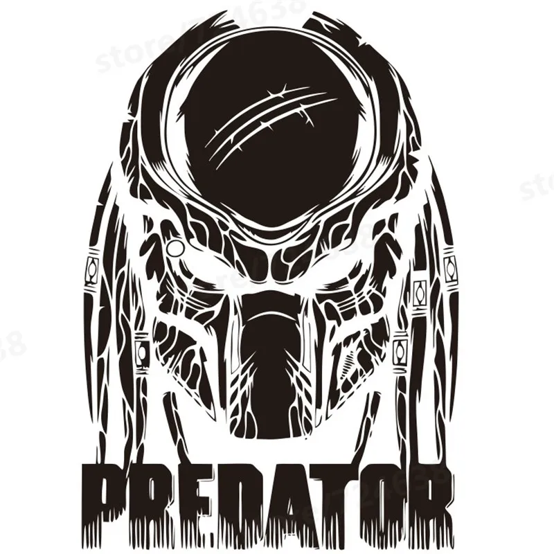 Predator Movie Comics Wall Decal Film Poster Retro Vinyl Sticker Home Interior Living Room Decor Removable Black Mural