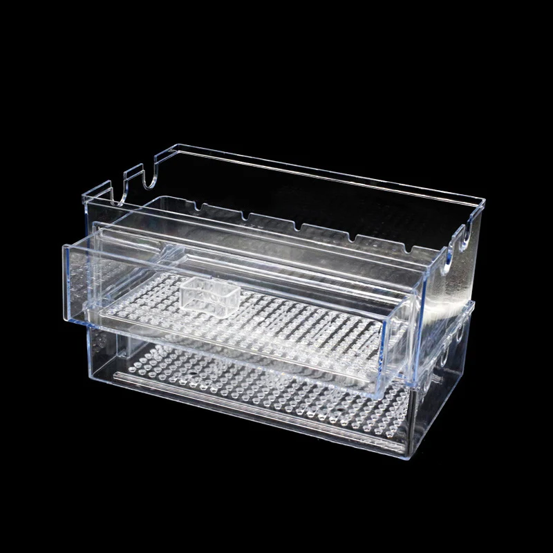 

Aquarium External Box to filter aquarium fish tank top, DIY filter box to drench rainfall sprinkle water,double layers rain pipe