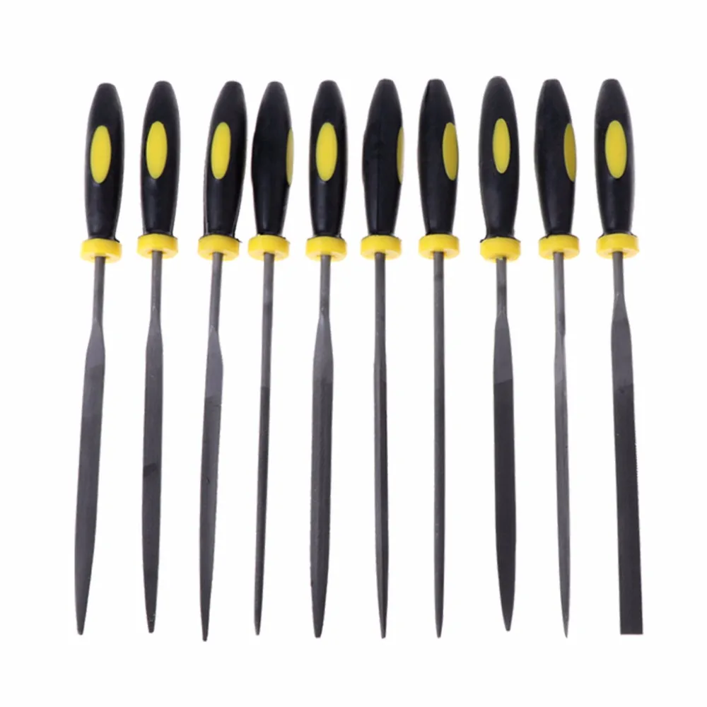 

10 Pcs Needle File Set For Jeweler Wood Carving Craft Metal Glass Stone 3 Sizes