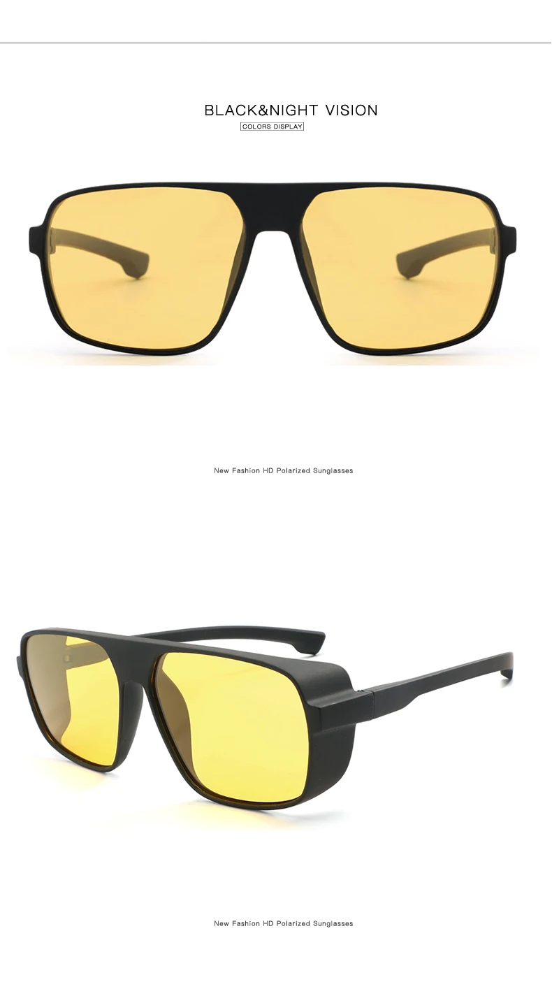 Очки ночного видения для фар Поляризованные Вождения Солнцезащитные очки желтые линзы UV400 защита Ночные очки для водителя