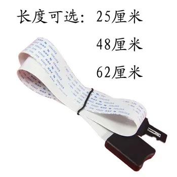 

100pcs 25CM 48CM 62CM TF to micro SD card Flex Extension cable Extender Adapter reader car GPS mobile