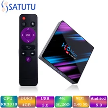 H96 MAX Smart Tv Box Android 9.0 Set Top Box 4K Mi ni Tv Box 4gb 32gb 64gb Quad Core media player PK X96 MINI HK1 MAX KM3 MI