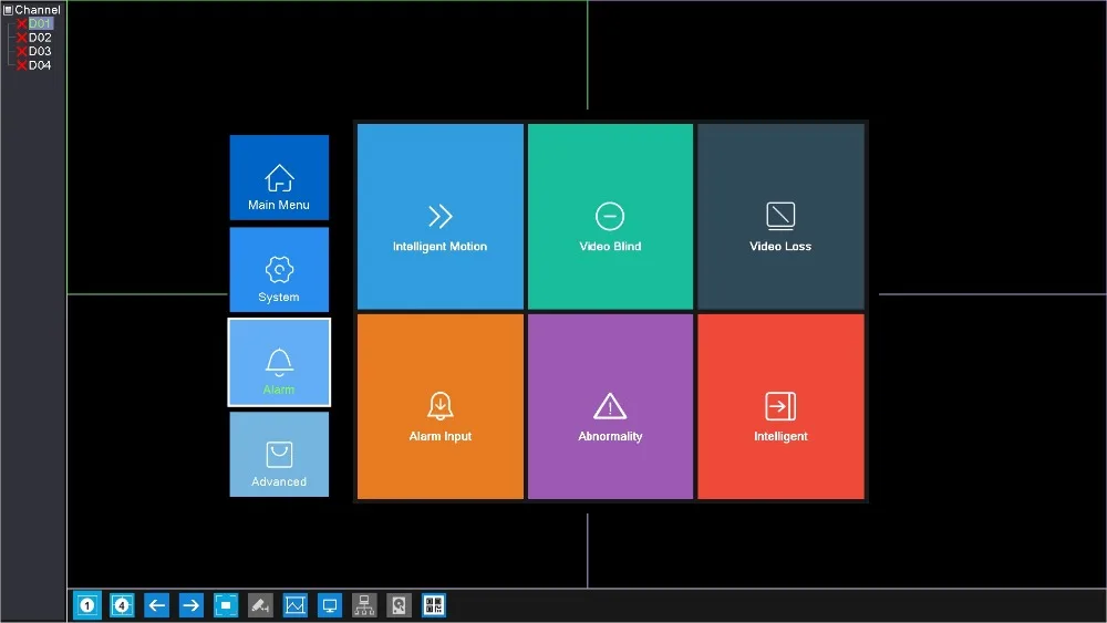 Azishn h.265 48 v poe nvr 4ch