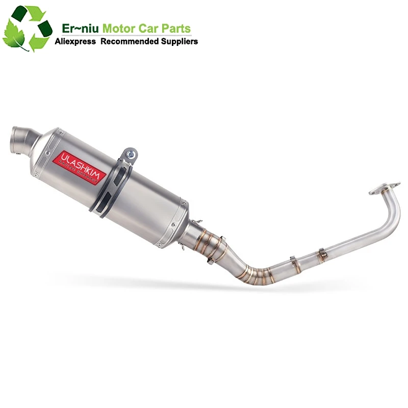 

Modified Front Middle Link Pipe Scooter Exhaust Muffler Escape Full System Slip-On For yamaha NMAX155 NMAX 155 2015-2017