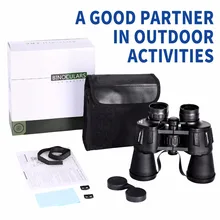 20X50 зум бинокль компактный складной прочный для профессионального путешественника широкое поле зрения, более четкий отлично подходит для кемпинга охоты