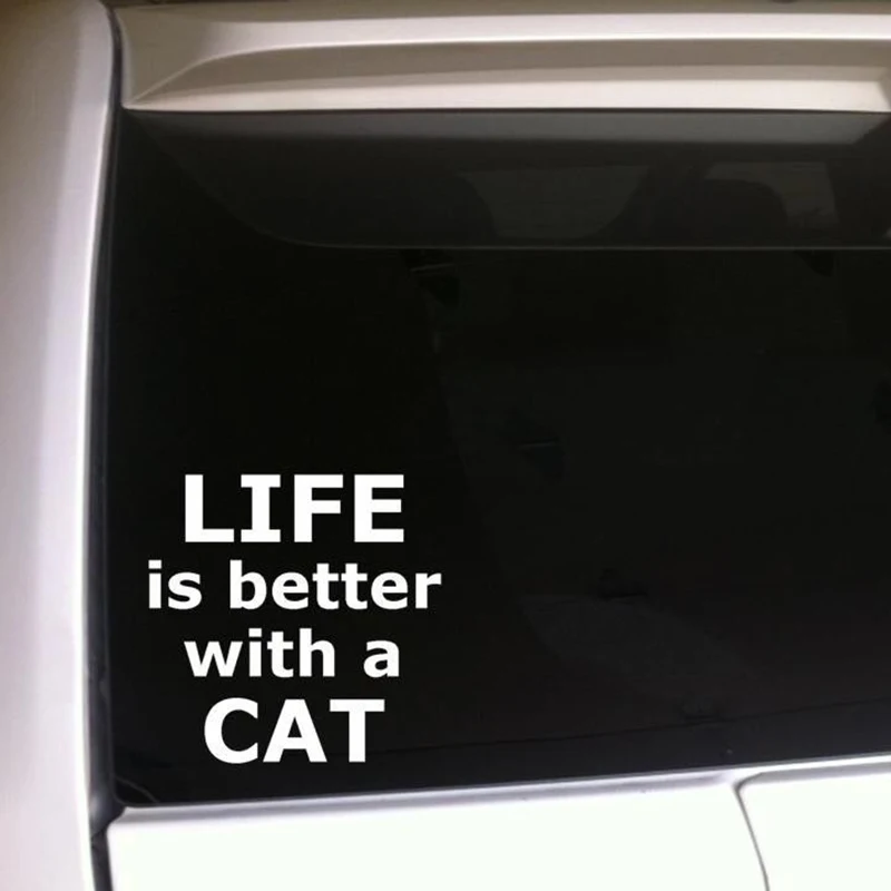 Автомобильная виниловая наклейка Life Is Better 15*14 8 см | Автомобили и мотоциклы