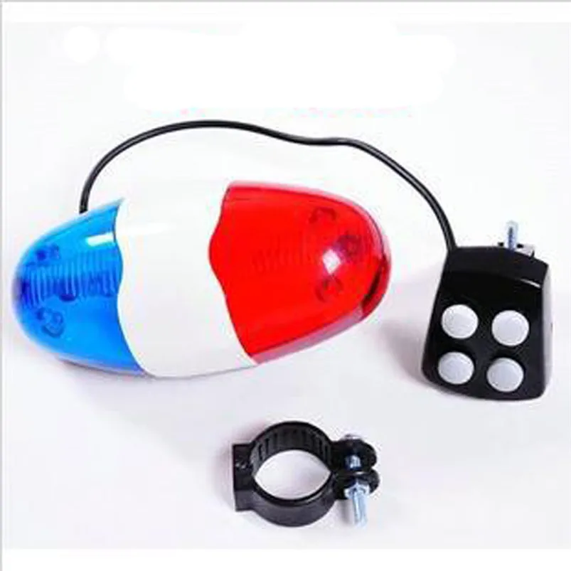 Bicycle Bells 6 LED 4 Sounds Electric Horn Bell Ring Light Trumpet For Road Hybrid Bike Bicycle Accessories #4S09 Bicycle Bells 6 LED 4 Sounds Electric Horn Bell Ring Light Trumpet For Road Hybrid Bike Bicycle Accessories #4S09