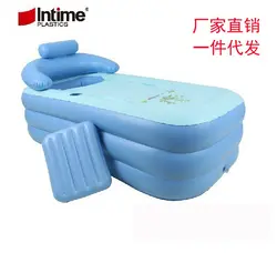 Лето Лидер продаж для взрослых Портативный надувные Для ванной Ванна складной оптовая продажа семьи Для ванной Ванна 160x84x64 см