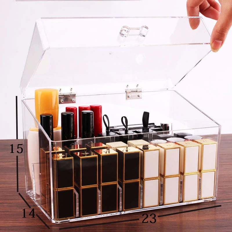 Dust-proof Acrylic lipstick Cosmetic Storage Box Visible Desktop Eyebrow Pencil Brush Makeup Stand Display Sundries Organizer Dust-proof Acrylic lipstick Cosmetic Storage Box Visible Desktop Eyebrow Pencil Brush Makeup Stand Display Sundries Organizer