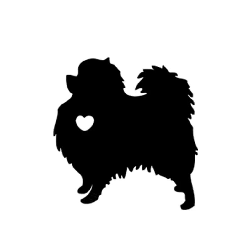 

14.4*12cm I Love My Pomeranian Dog Animal Car Stickers waterproof decals Car Styling Accessories Window Decor Black/Silver/Laser