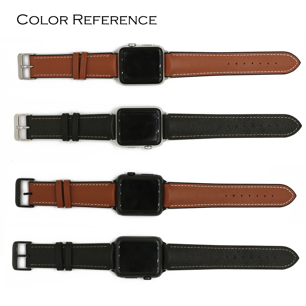 URVOI ремешок для Apple Watch series 4 3 2 1 кожаный iwatch ремень высокое качество дышащий ТПУ