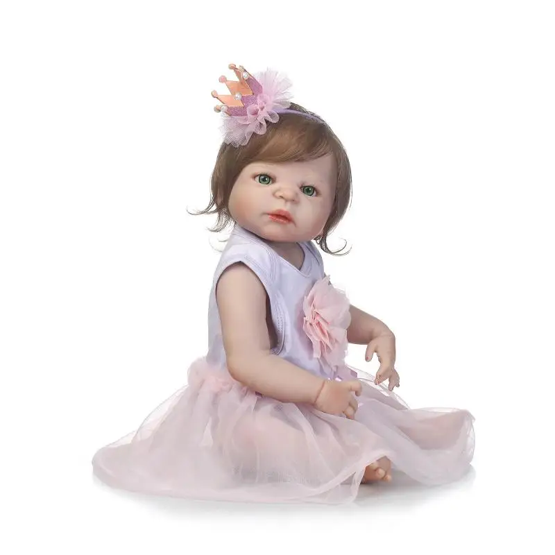 NPK 56 см Reborn Baby Dolls Реалистичная девочка принцесса Baby Dolls Alive Reborns малыш bebe моющаяся reborn игрушка для детей Подарки