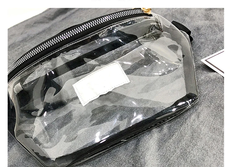Прозрачные поясные сумки женские ПВХ поясная сумка Женская поясная сумка черная поясная сумка для девочек водостойкая Грудь сумка, чехол
