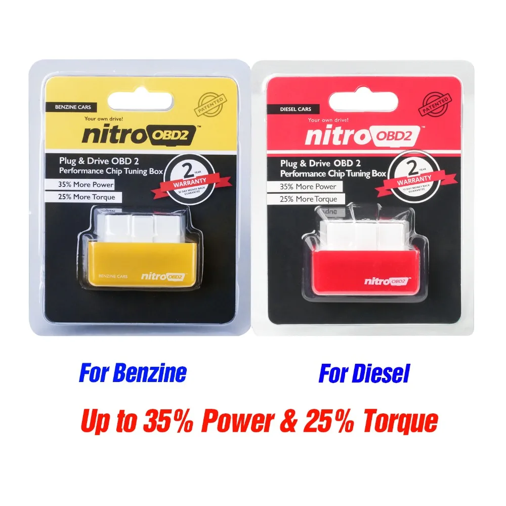 EcoOBD2 & Nitro OBD2 бензиновая штепсельная вилка и производительность привода для