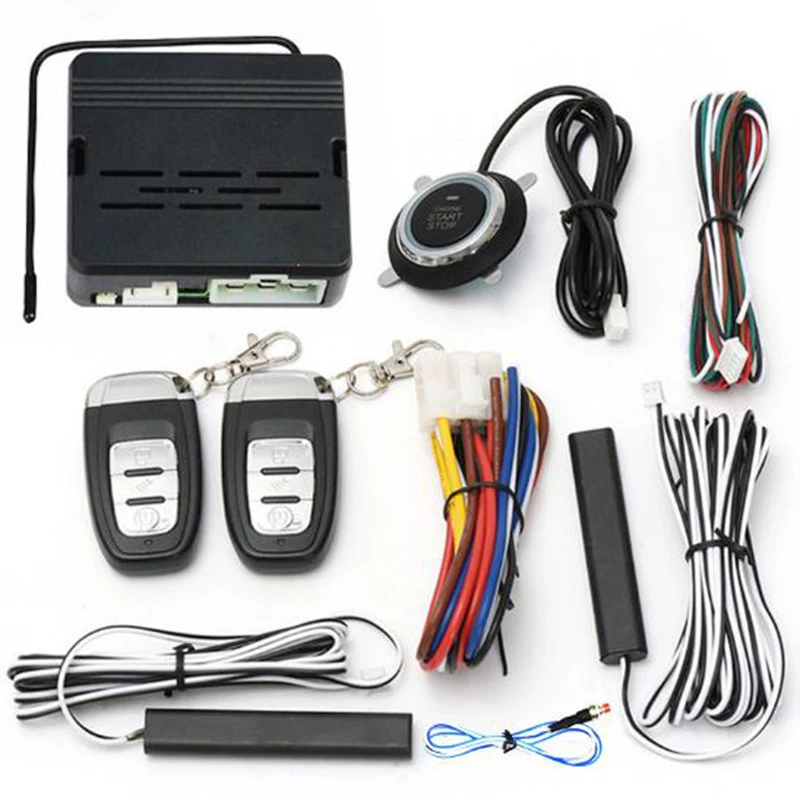 

Newest Smart Auto Car SUV Alarm Engine Start Push Button Start Stop Security Keyless Entry Ignition Switch System Push Starter
