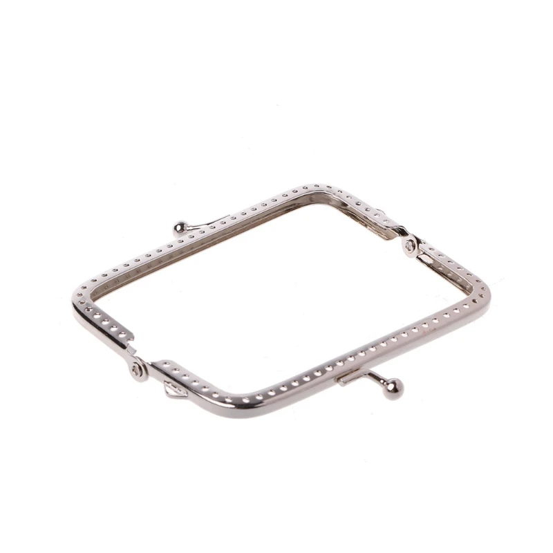 1PC Square Metal Frame Kiss Clasp For Handle Bag Purse 10cm DIY Accessories