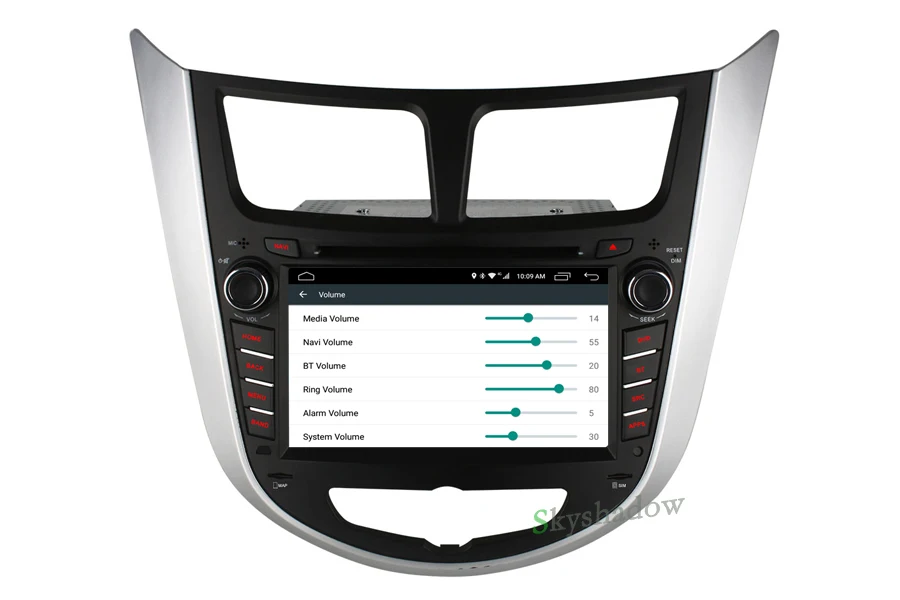 Perfect C500 1024*600 Quad core 4G SIM 2G RAM Android 6.0 CAR DVD Player Radio wifi BT for Hyundai Verna Accent Solaris 2011 2012 2013 16