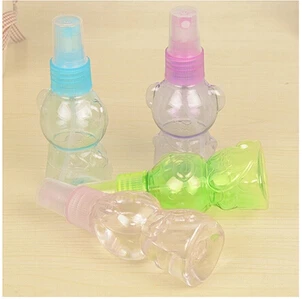 

30ml Cartoon Lovely Perfume Bottle Empty Plastic Transparent Perfume Atomizer Hydrating Mini Spray Bottles Small Watering Can